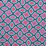 Viscose - Retro medaljon med folie
