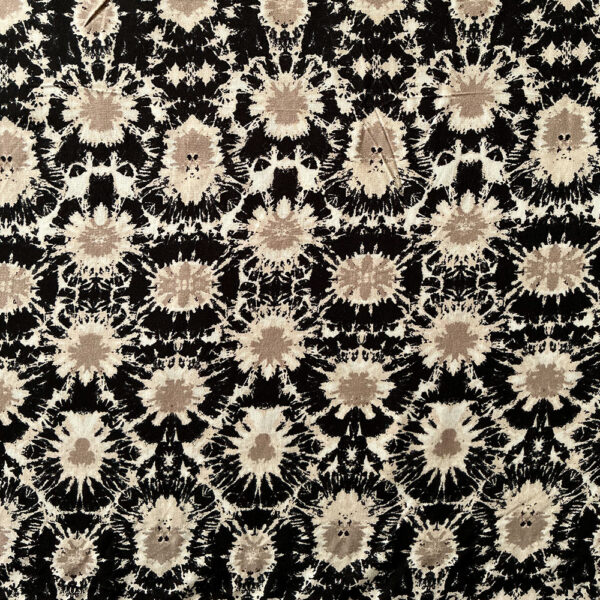 Viscose - Sort/sand tie dye
