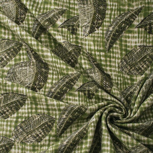 Viscose - Khaki tie dye blade