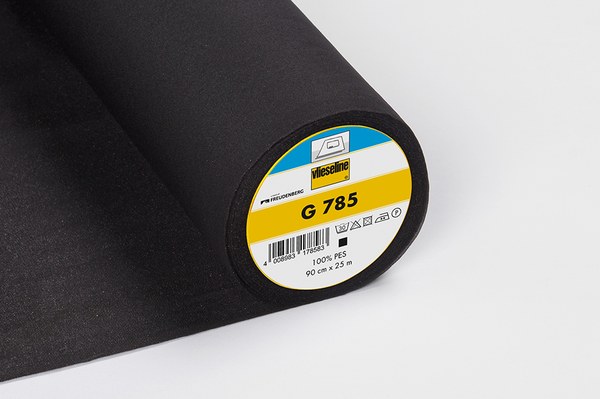 Vlieseline G785 vævet stretch-strygeindlæg - Sort