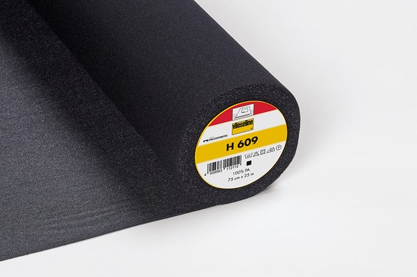 Vlieseline H609 bi-elastisk strygeindlæg - Sort